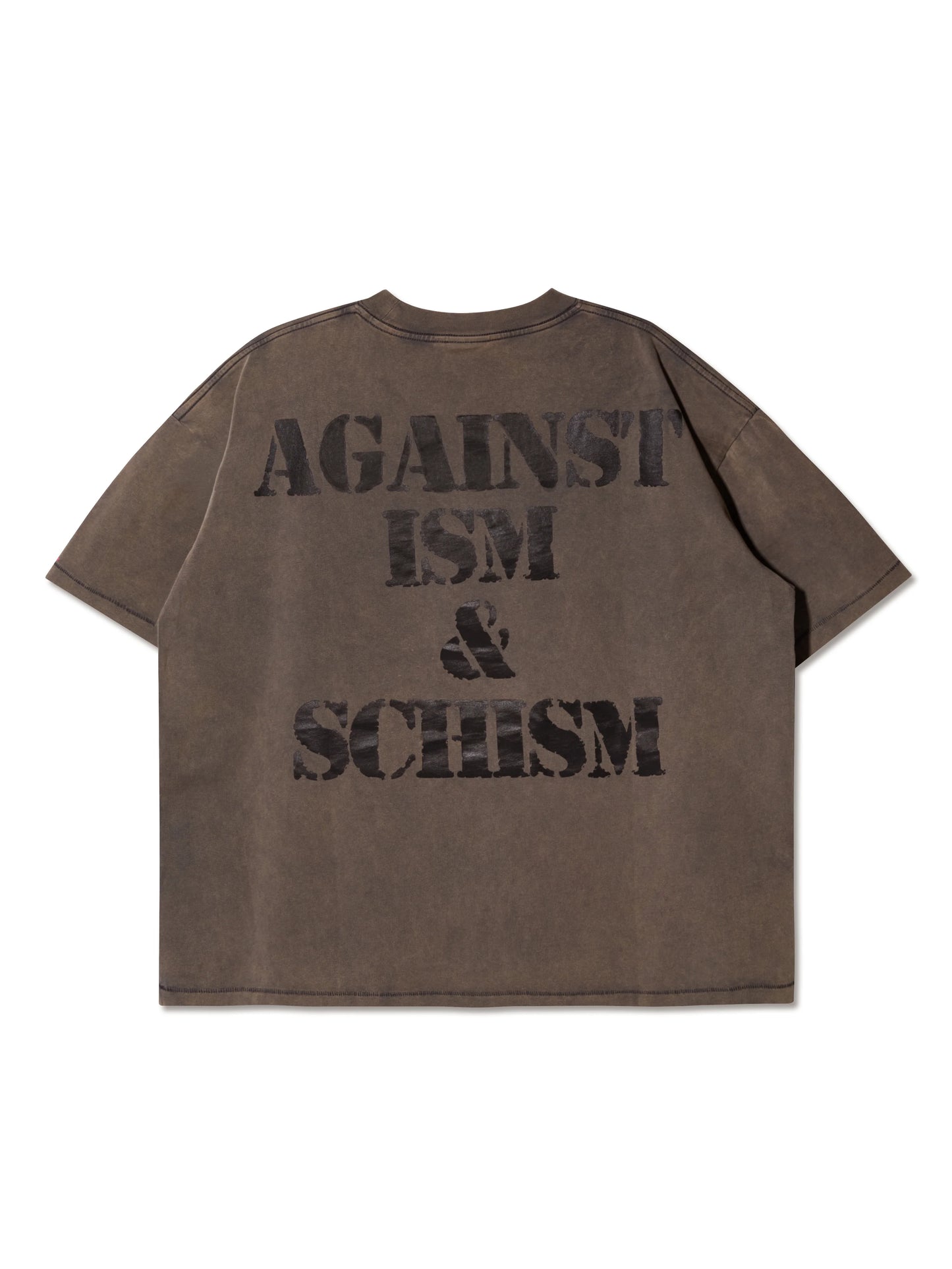 LOVE PEACE WASHED BOXY TEE BLACK - BEV C multi label store