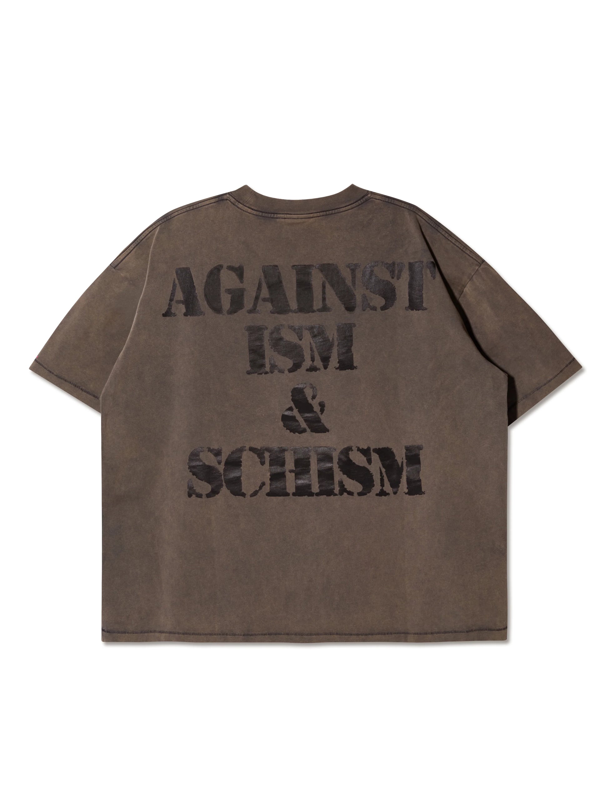 LOVE PEACE WASHED BOXY TEE BLACK - BEV C multi label store