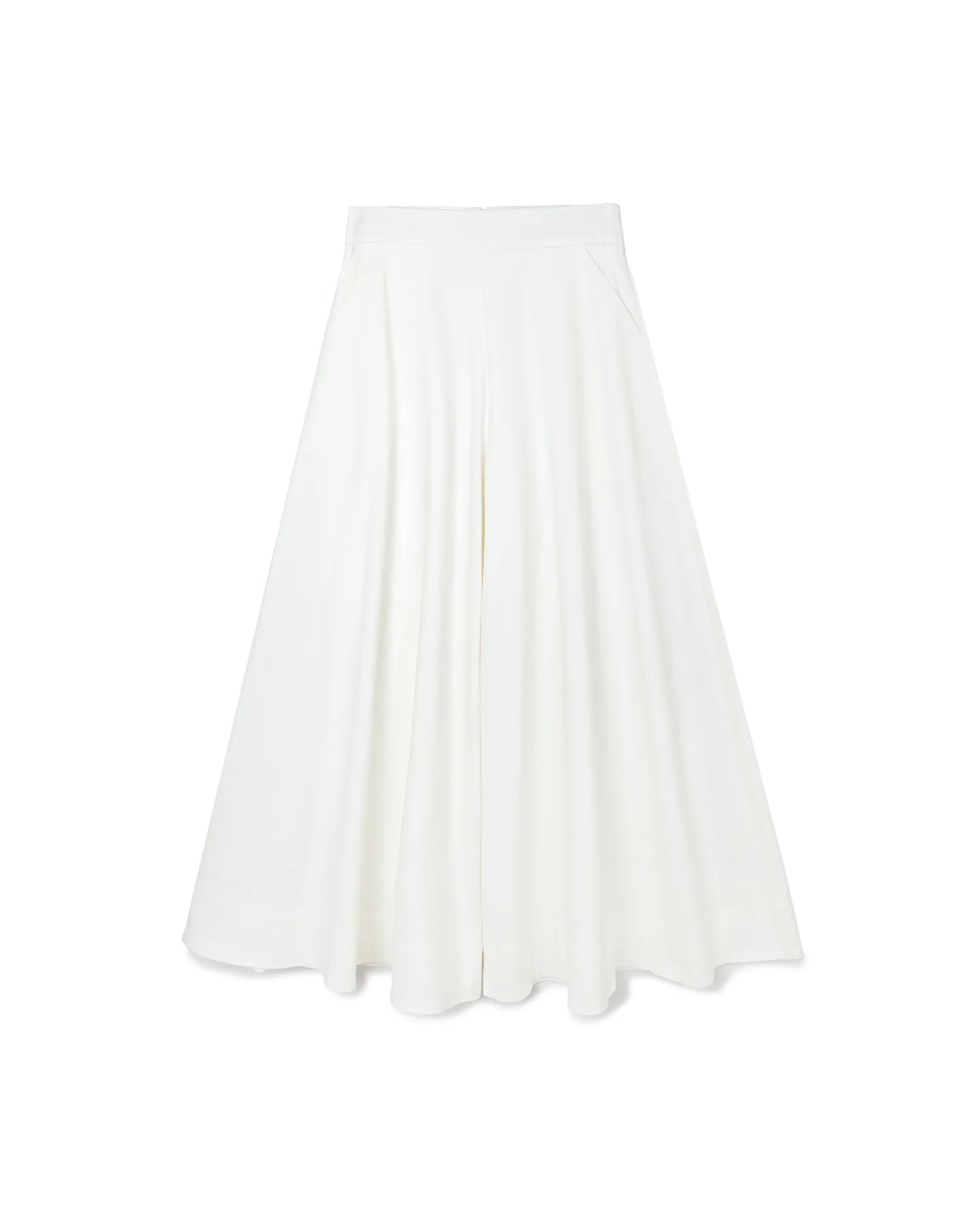 Wide Flare Trousers (White) - BEV C multi label store