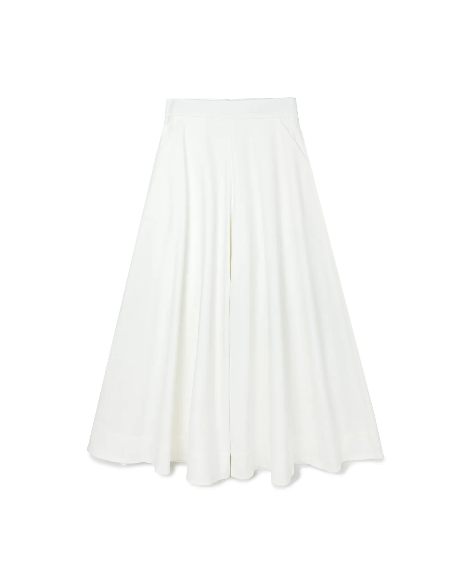 Wide Flare Trousers (White) - BEV C multi label store