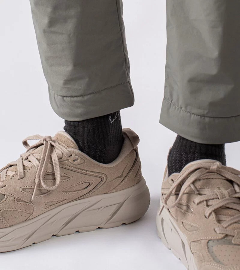 HANCHOR x nozzle quiz - "Peak Carbon" RWS Merino wool Hike trek socks - BEV C multi label store