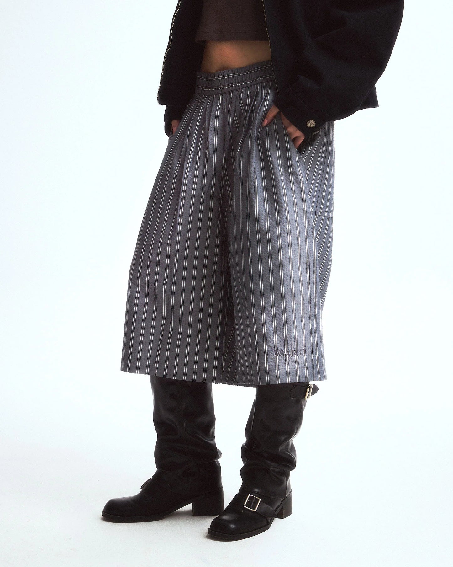 RELAXED MAFIA SHORTS GREY - BEV C multi label store