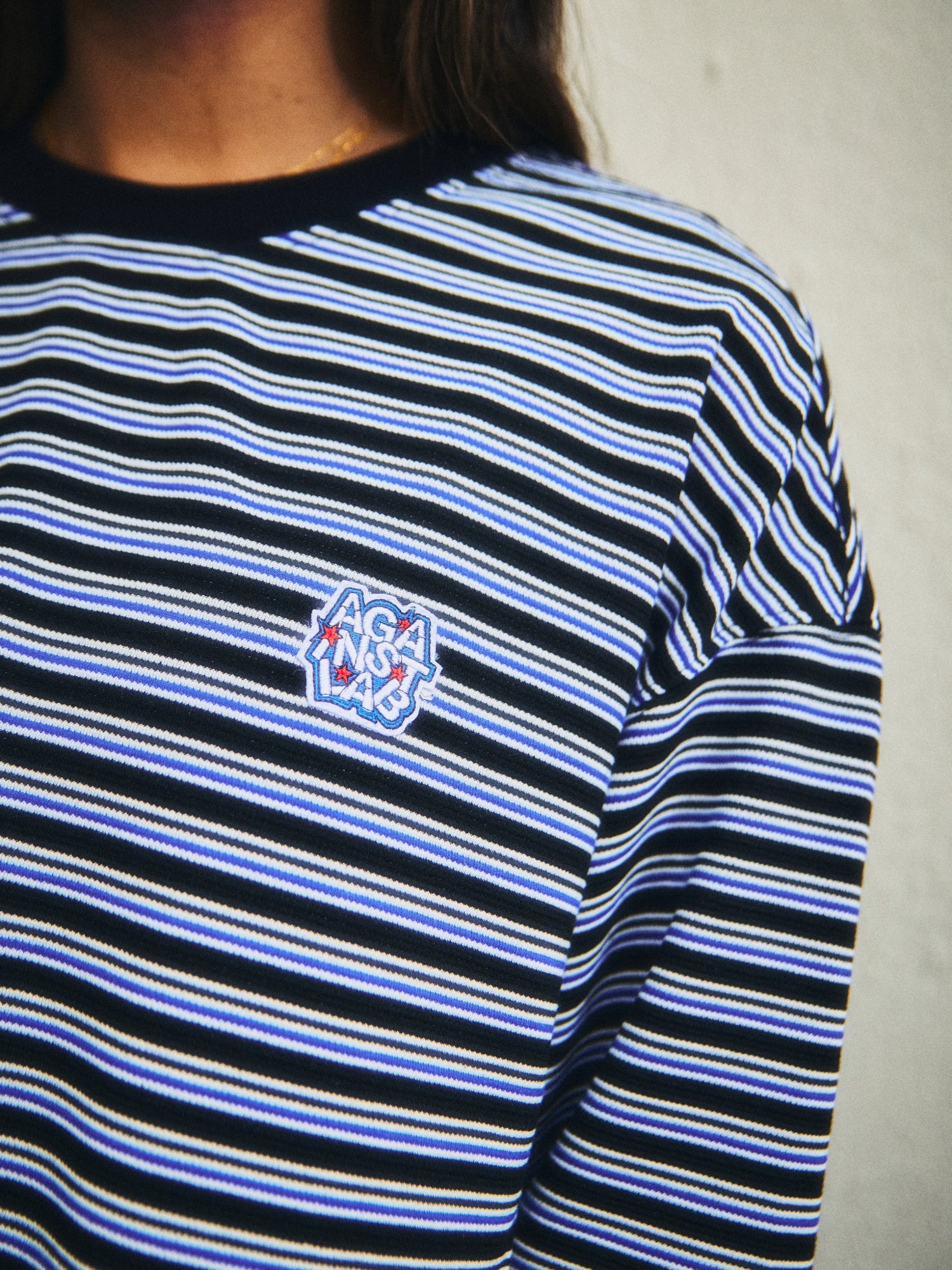 STRIPE LOUNGE TEE BLUE - BEV C multi label store