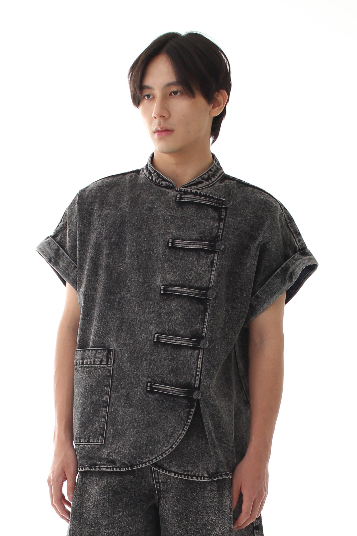 Eclipse Vest - Washed Grey - BEV C multi label store