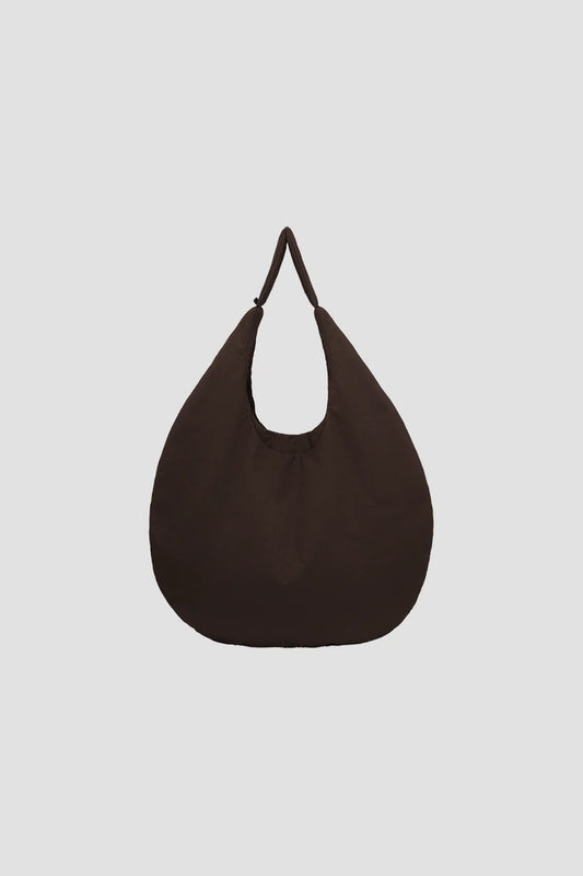 Medium Egg Nylon Tote (Brown) - BEV C multi label store