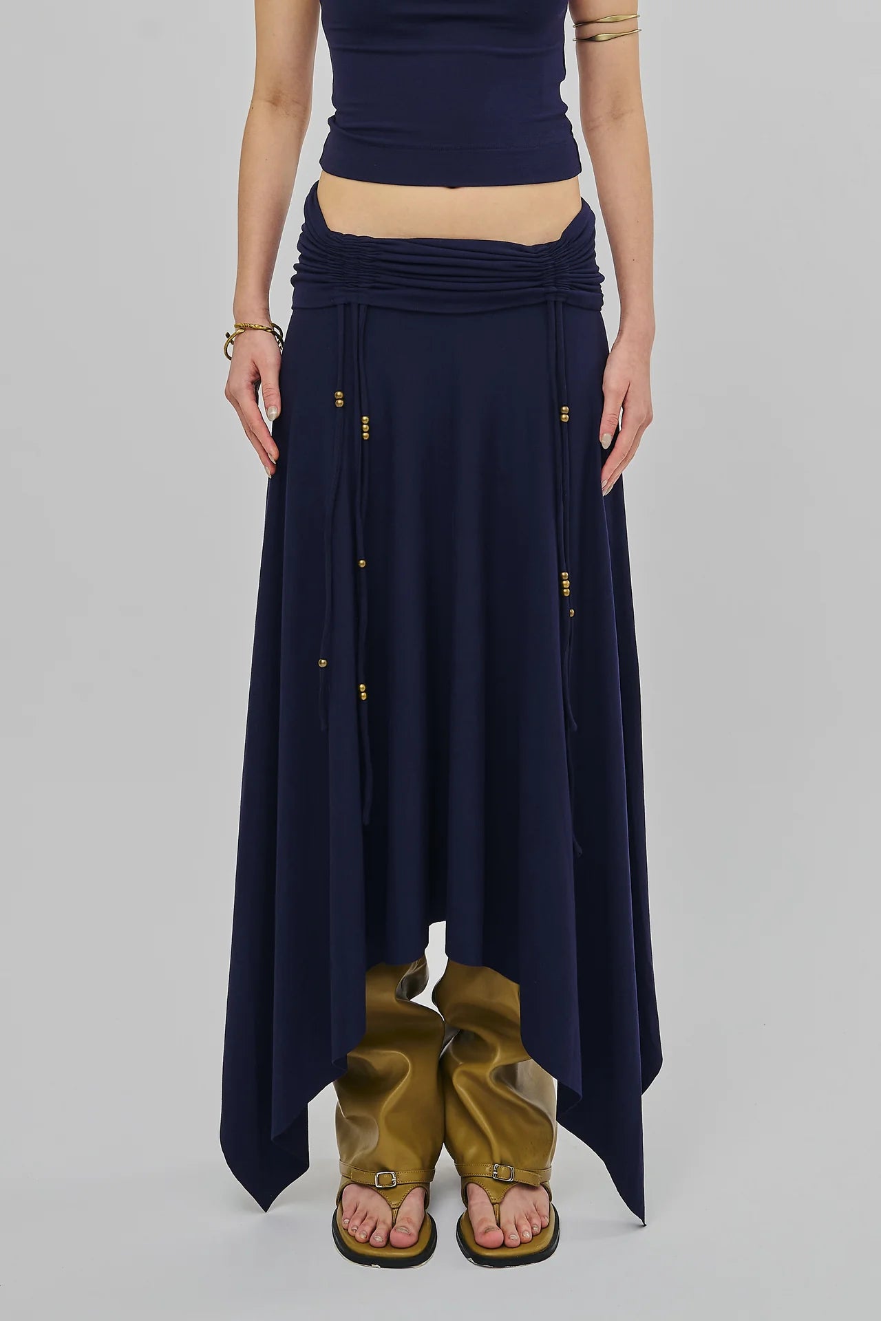 REVERENT MAXI SKIRT NAVY - BEV C multi label store