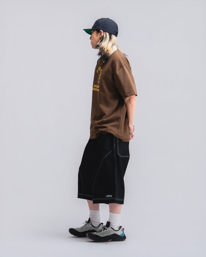 Drift Line Wide Fit Shorts Denim - BEV C multi label store