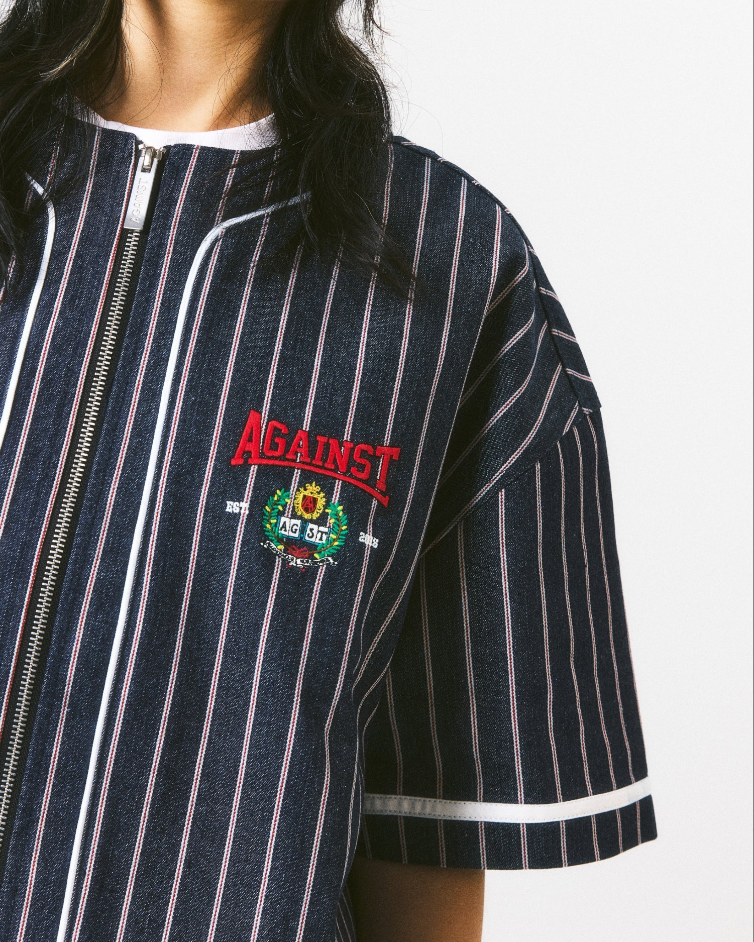 VARSITY BASEBALL DENIM SHIRT - BEV C multi label store