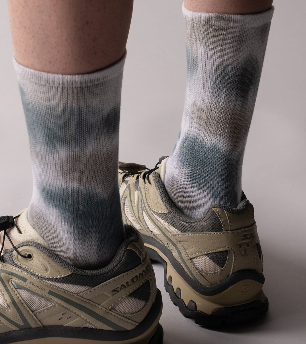 Spray Dye Crew Casual Socks - Drip Navy - BEV C multi label store